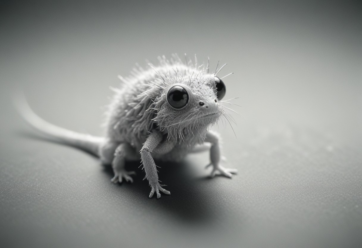 a-small-gerbil-is-standing-on-a-table